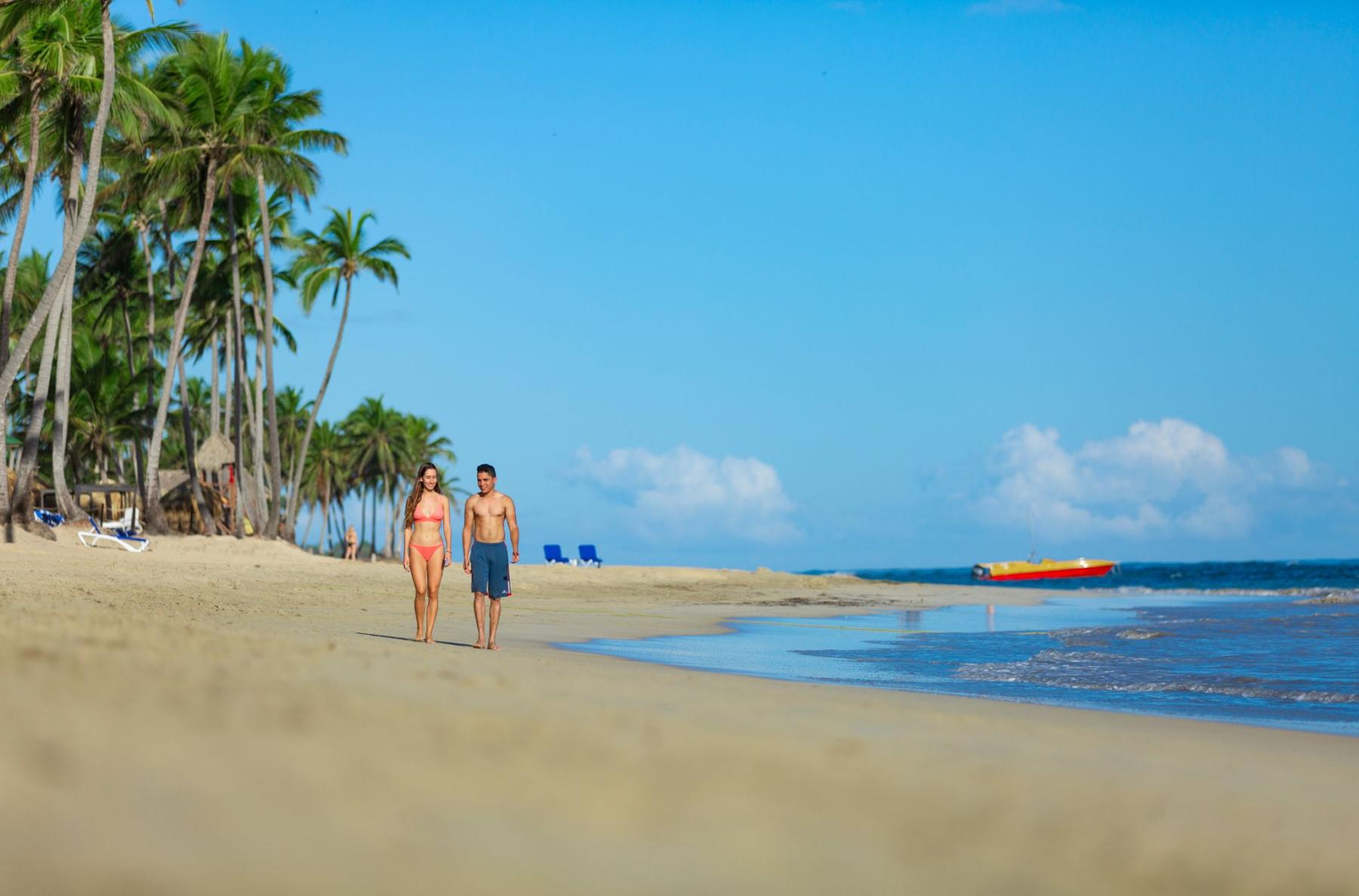 Praia do resort em Playa Palmera, Punta Cana