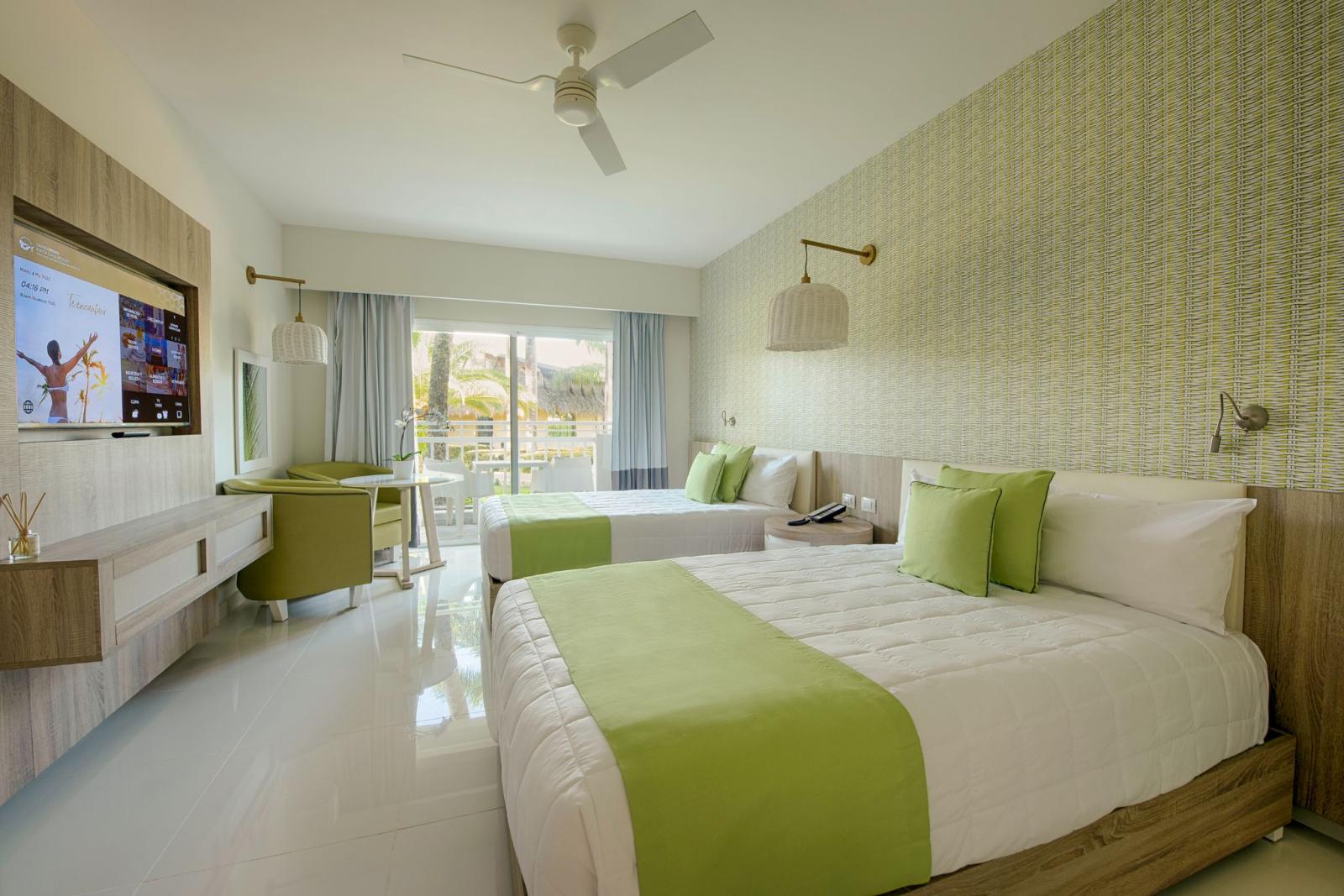 Quarto duplo do Grand Sirenis Resort